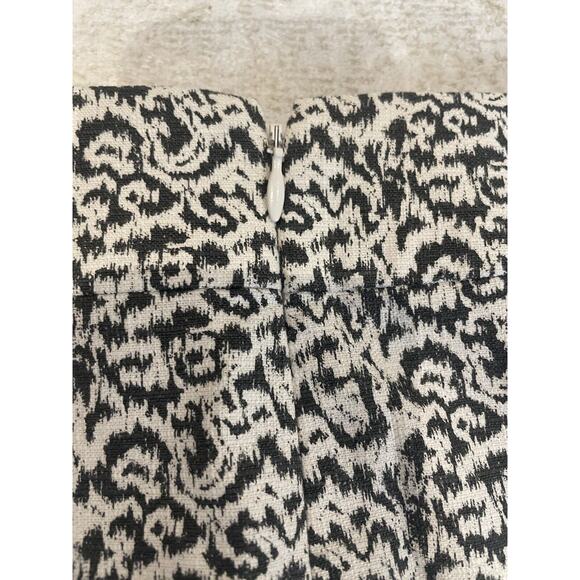NWT‎ J Crew Pencil Skirt Size 12 Straight Knee Black & White Ikat $118 - Picture 6 of 6